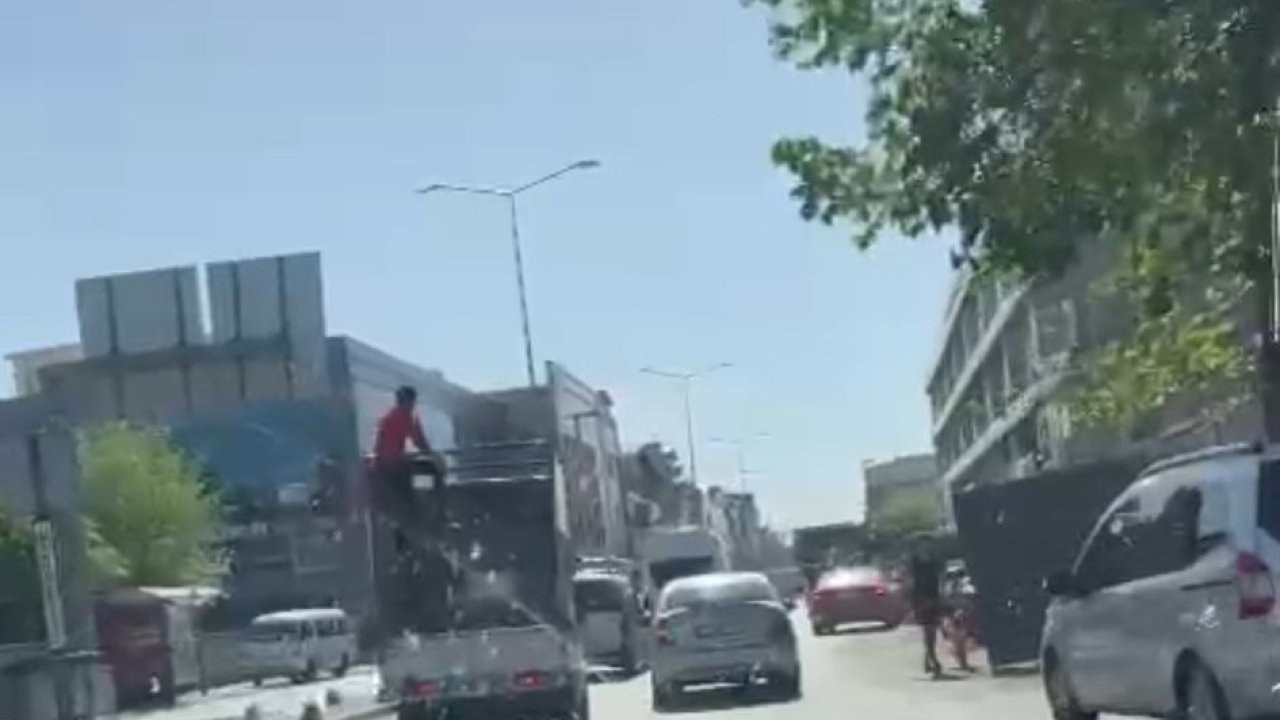 Gaziantep’te tehlikeli yolculuk... İşte O Anlar