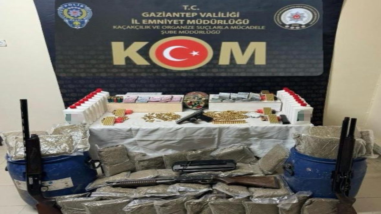 Gaziantep’te uyuşturucuyu varille toprağa gömmüşler!