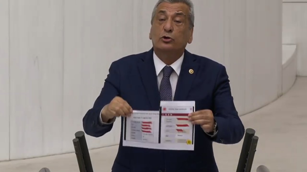 TBMM'de Gaziantep Milletvekili Öztürkmen Fırtına Gibi Esti! Öztürkmen Torpil Belgelerini Meclis Kürsüsünde Gösterdi