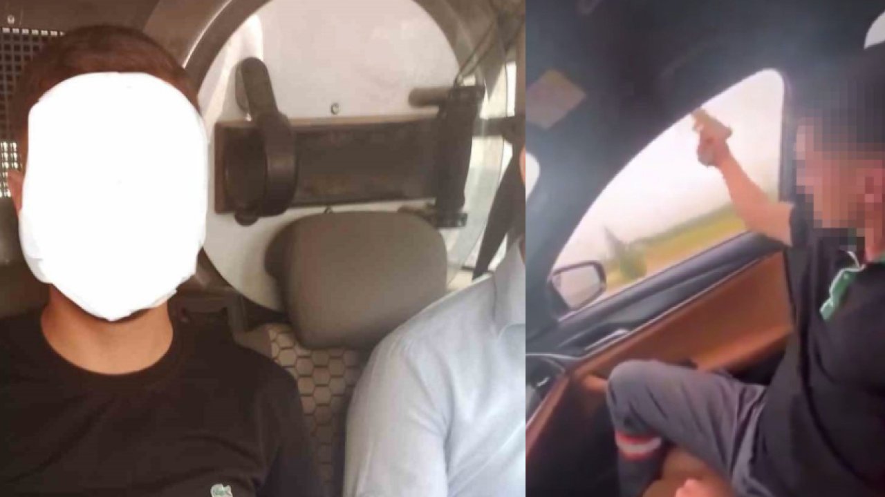 Gaziantep'te Seyir halindeki araçtan havaya ateş açan şahıs yakalandı