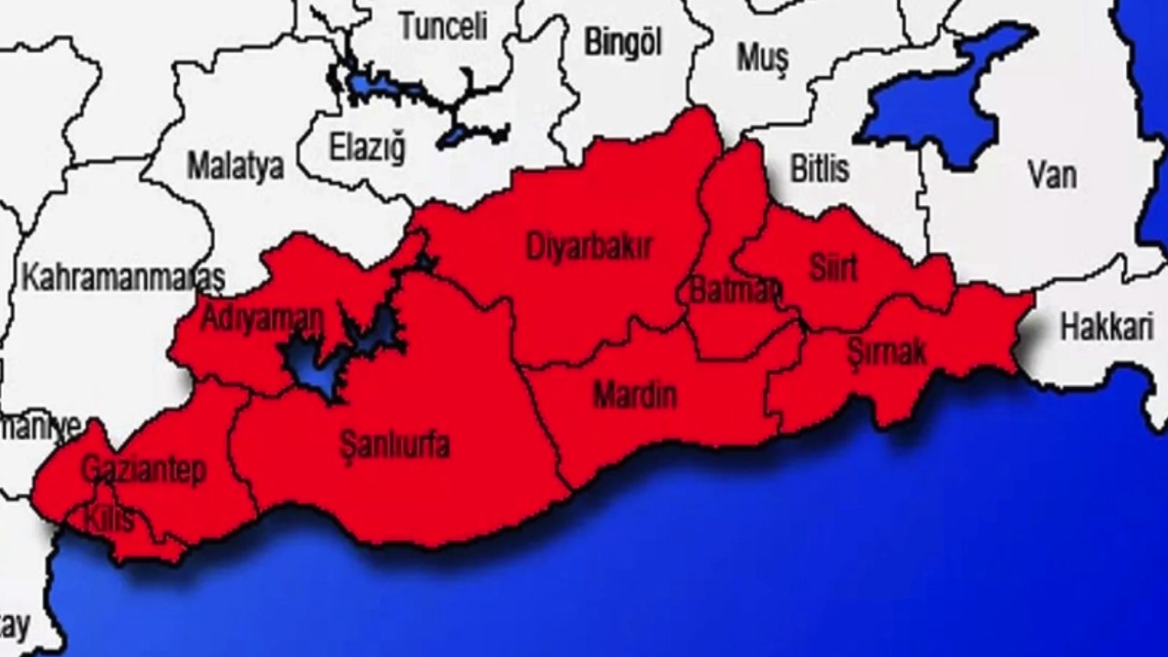 Gaziantep, Kilis, Adıyaman, Şanlıurfa, Batman, Diyarbakır, Mardin, Siirt ve Şırnak DİKKAT! 3 gün sonra geliyor