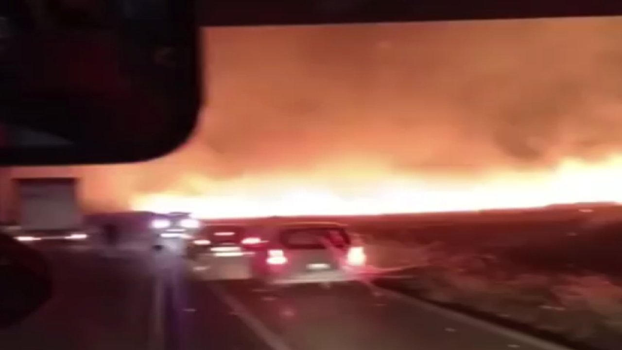 Gaziantep'te Allahını seven koşsun! GAZİANTEP'TE çok büyük ORMAN yangını