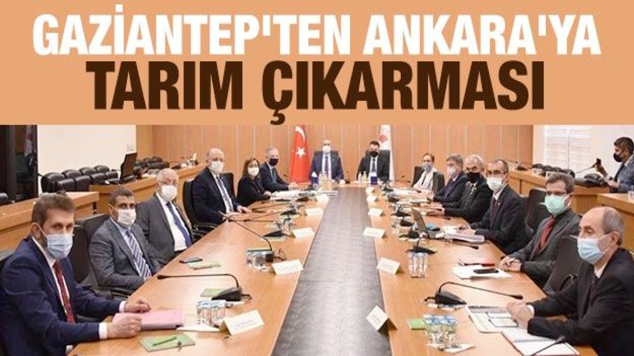 Gaziantep'ten Ankara'ya tarım çıkarması