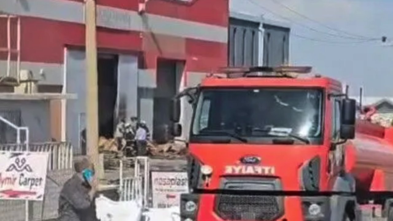 Gaziantep'te DEV HALI FABRİKASI YANIYOR! Gaziantep OSB’de yangın var