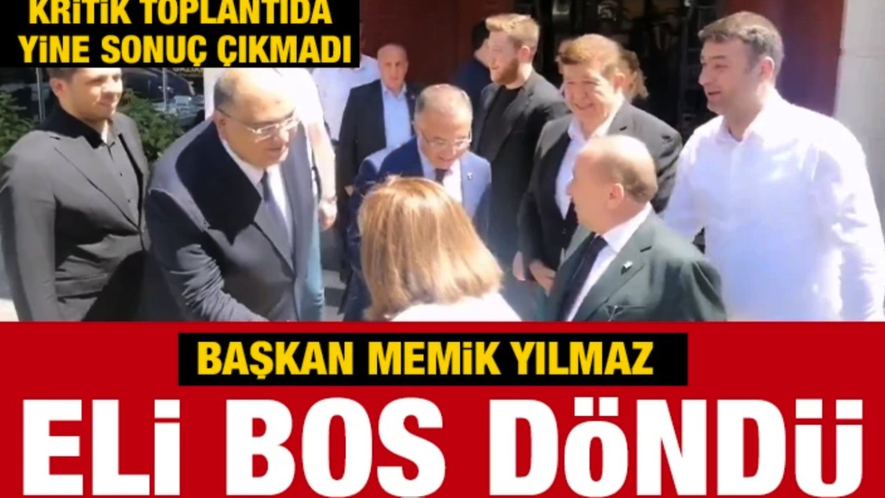 BAŞKAN YILMAZ ELİ BOŞ DÖNDÜ