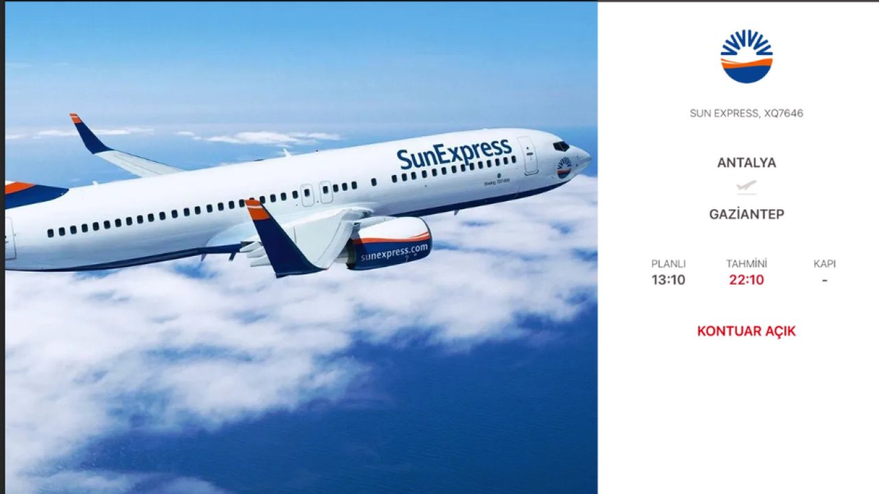 Gaziantep UÇAĞI 10 SAAT RÖTARLI KALKTI! Antalya-Gaziantep Uçağı'nda Çıldırtan 10 saatlik rötar!