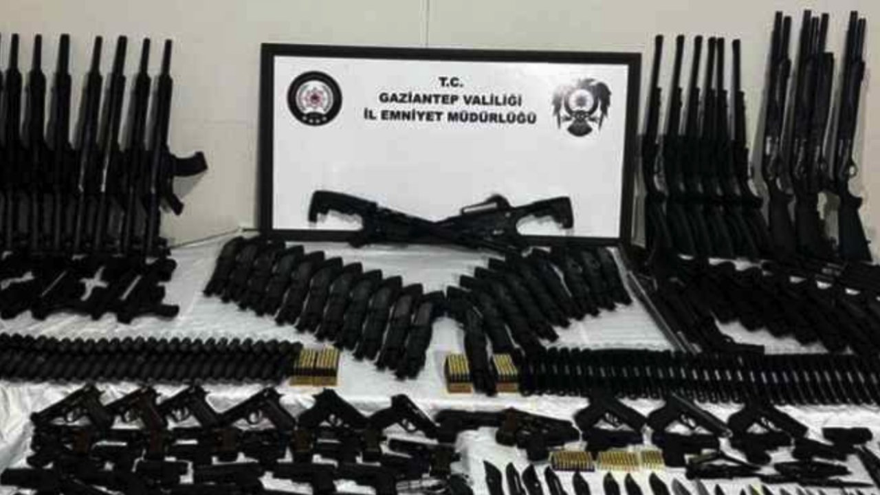 Gaziantep'te silah kaçakçılığı operasyonunda 12 şüpheli yakalandı
