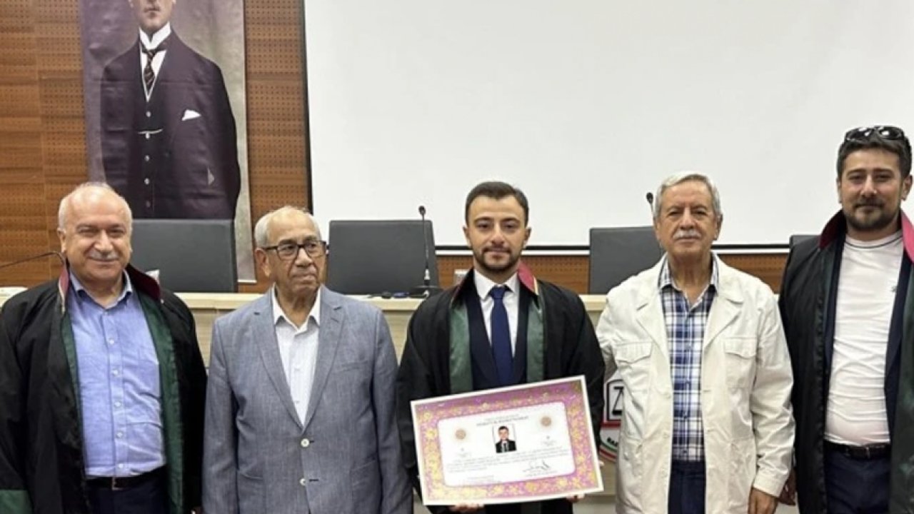 Gaziantepli Efsane başkanların torunu Avukatlık cübbesini giydi