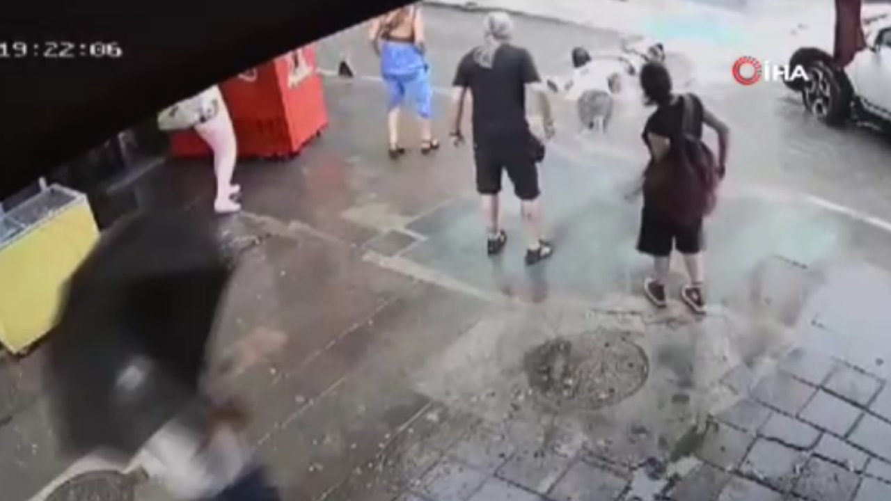 İzmir'de Özge Ceren Deniz ve İnanç Öktemay'ın elektrik akımından hayatını kaybettiği anlar kamerada