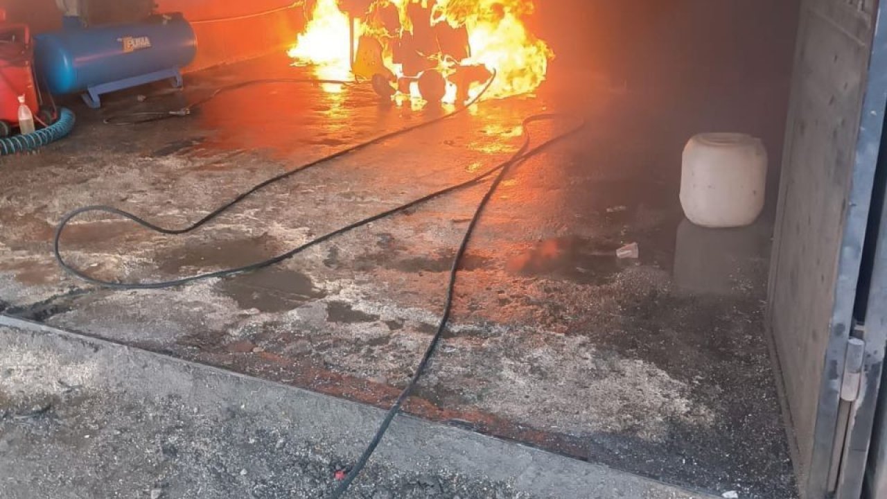 Gaziantep'te Oto yıkamada Dehşet Anları!