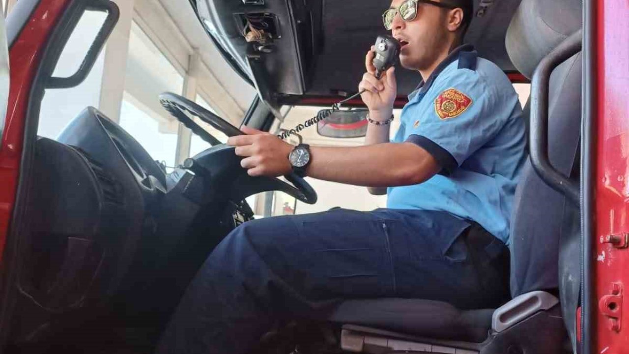 Gazianterp'te Engelli gencin itfaiye eri olma hayali gerçek oldu