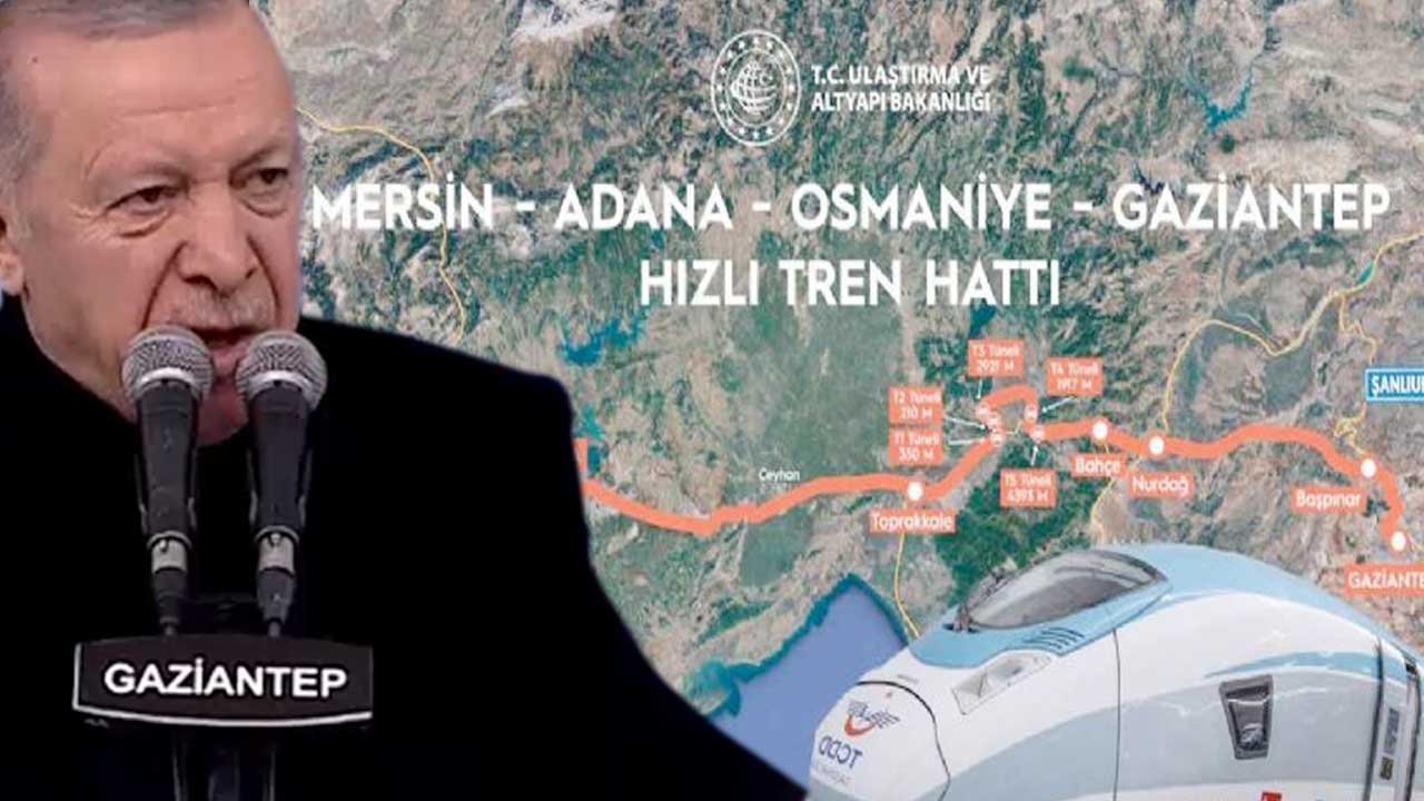 CUMHURBAŞKANI ERDOĞAN:  'Gaziantep - Mersin Arası ARTIK 2 SAAT OLACAK!