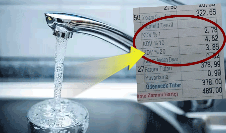 Gaziantepliler su faturasında 3 çeşit KDV mi ödüyor?