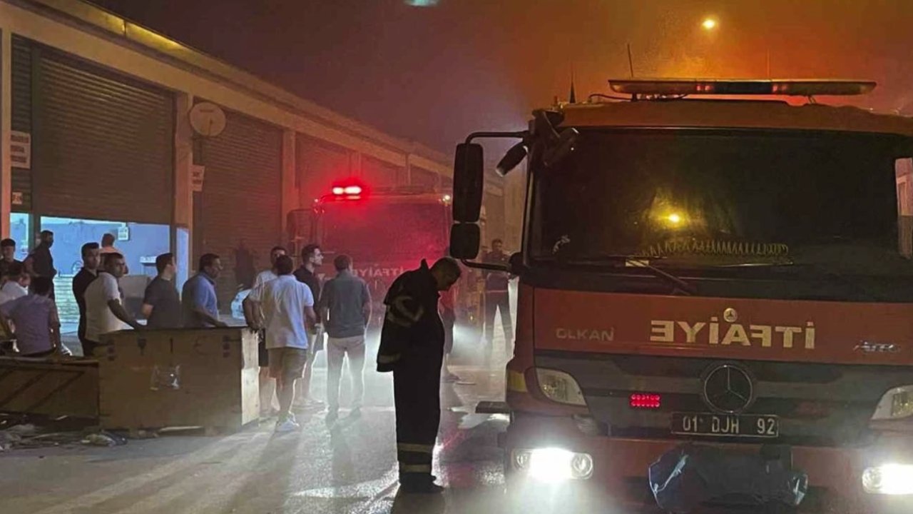 Gaziantep'te iş yerinde korkutan yangın!