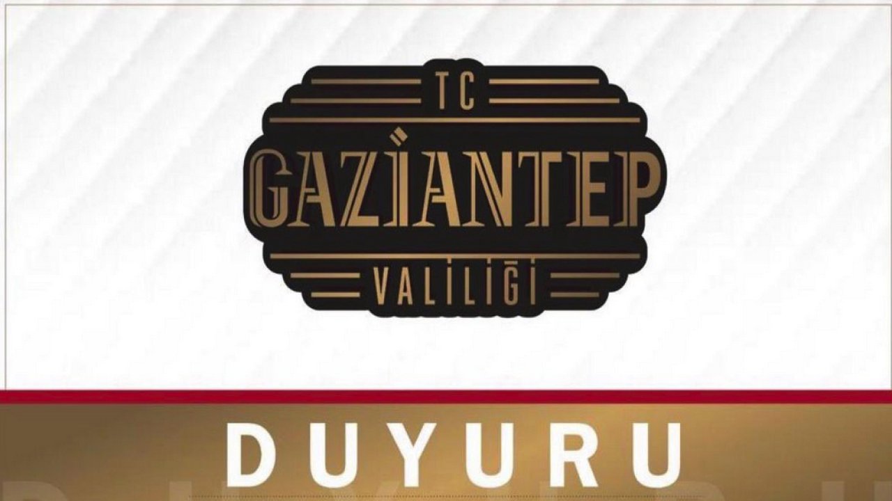 Gaziantep Valiliğinden Flaş Uyarı: 'Vatandaşlarımızın Dikkatine!'