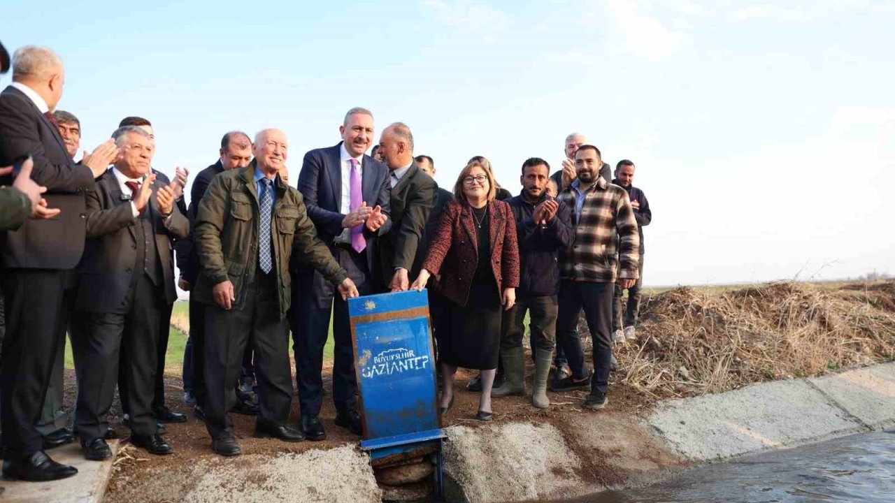 Gaziantep Cansuyum Projesi'nin Açılışı Yapıldı: '8 bin 450 metre sulama hattı tamamlandı'