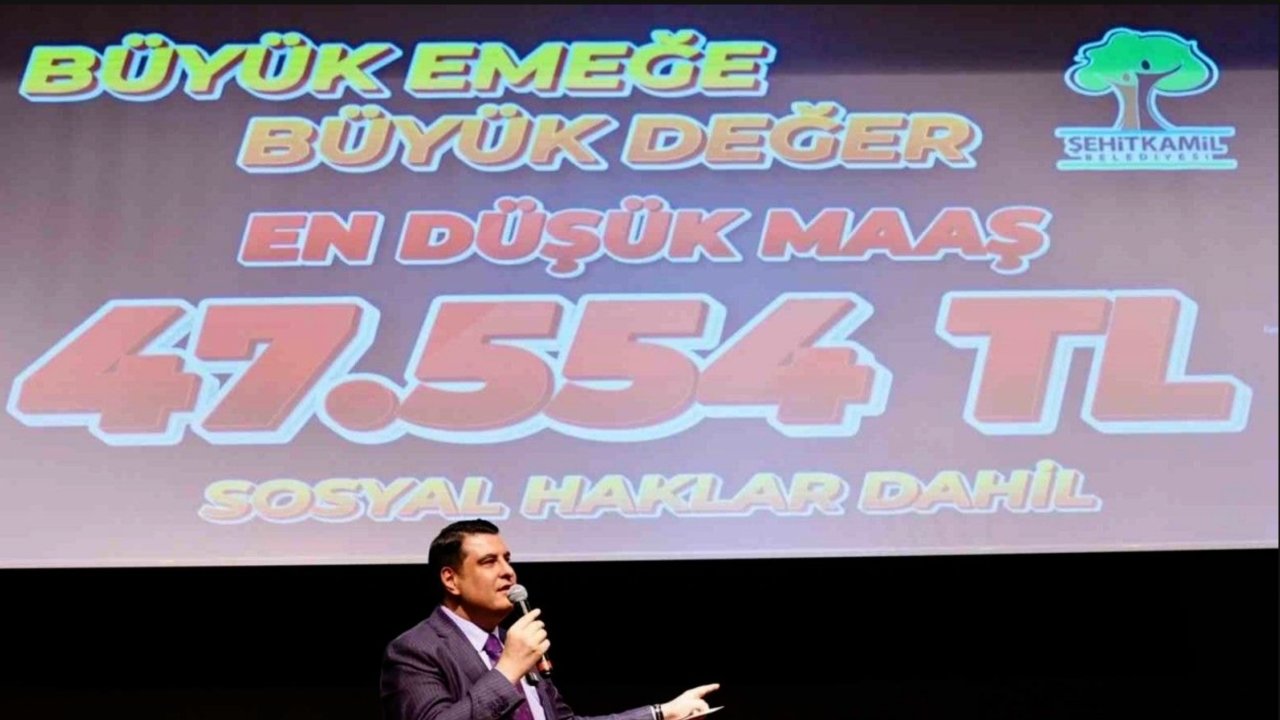 Şehitkamil’de maaşlara rekor zam: 'En Düşük Maaş 47 Bin 500 TL Oldu'