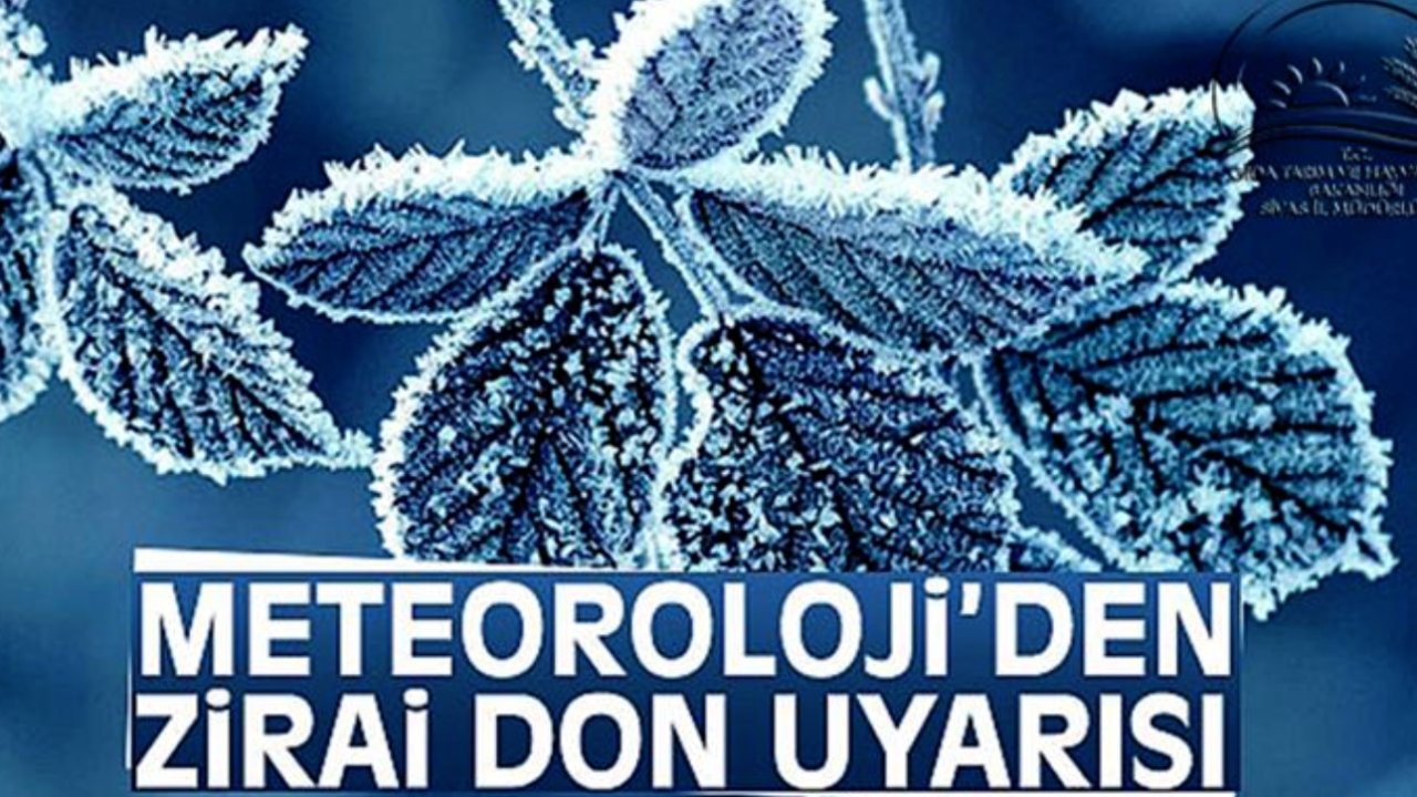 Meteorolojiden Gaziantep'e Zirai Don Uyarısı