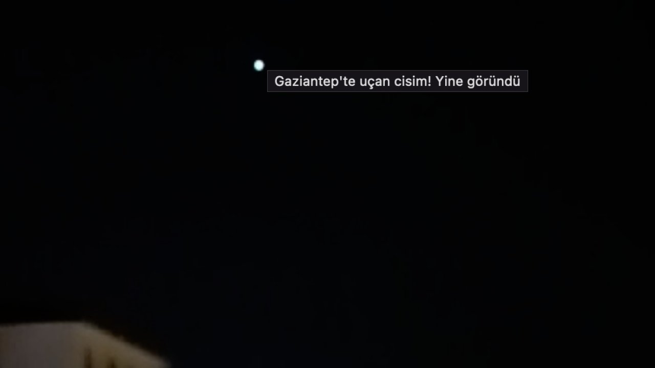 Gaziantep Semalarında Bilinmeyen Cisimler Uçmaya Devam Ediyor!