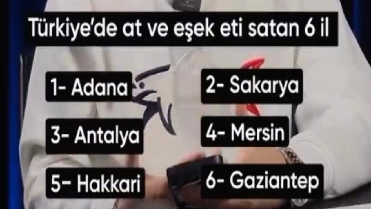 Gaziantep'te at ve eşek eti satıldığı iddiaları için flaş açıklama...