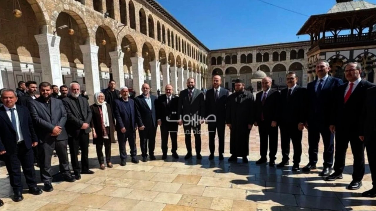 Bilal Erdoğan ve Gaziantep Heyetinden Emevi Cami Çıkarması