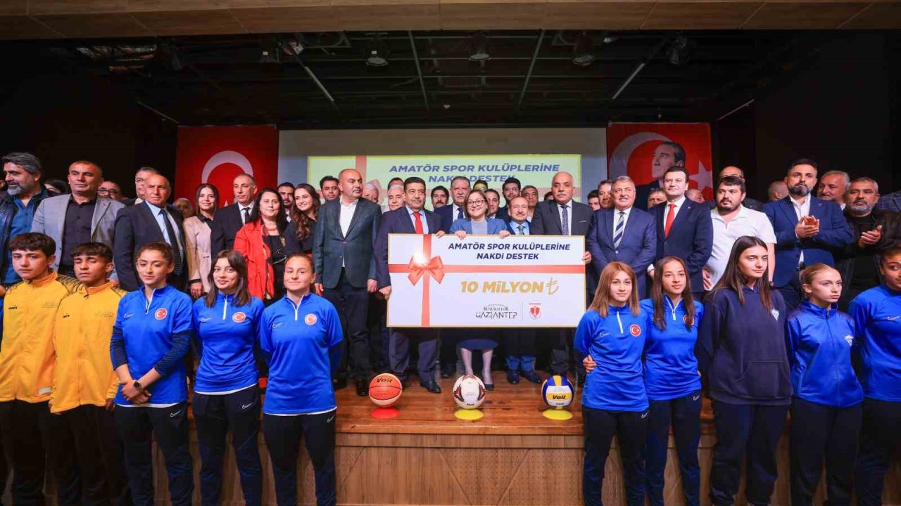 Gaziantep Büyükşehir’den amatör spor kulüplerine 10 milyon TL nakdi destek