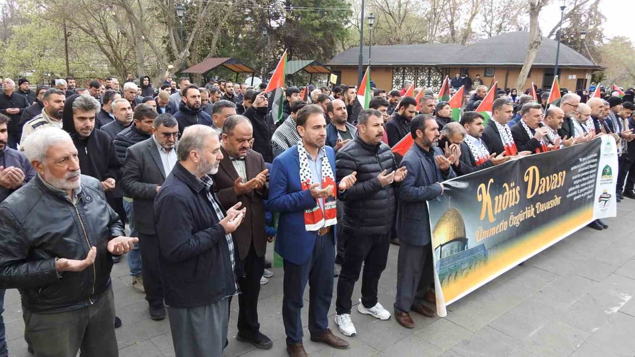 Gaziantep’te İsrail’in Gazze’ye yönelik saldırıları kınandı