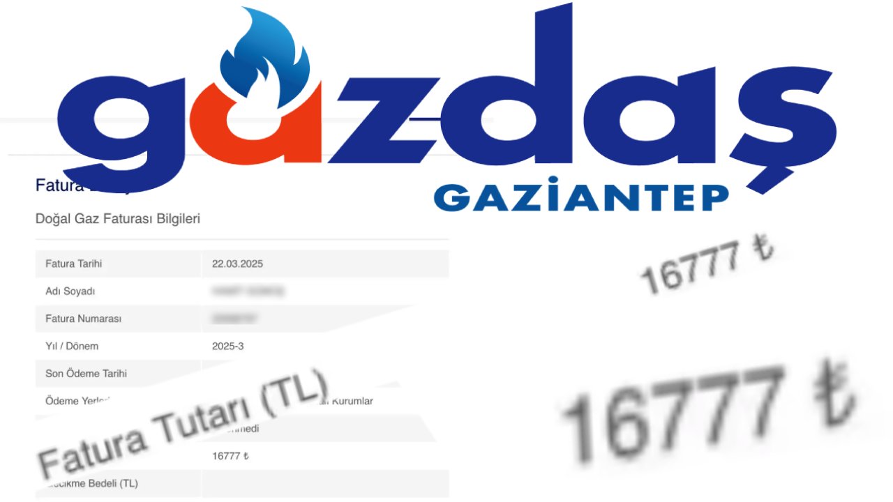 Gaziantep'te Doğalgaz Faturaları Rekor Kırıyor: '16 Bin 777 TL'
