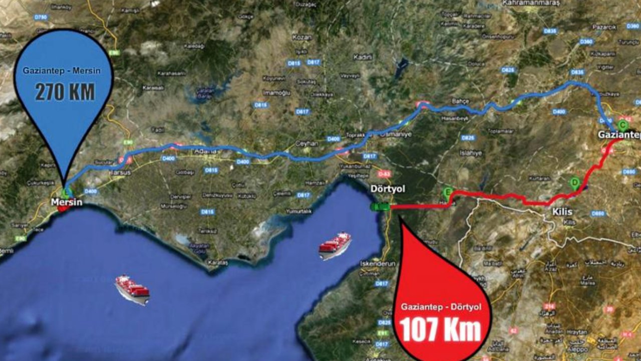 Gaziantep-İskenderun Limanı arası 107 Kilometre Olacak!