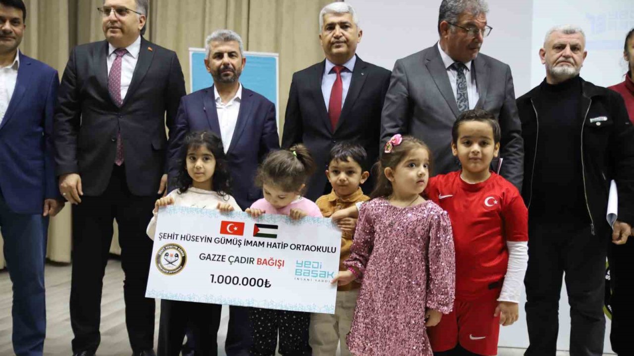 Gaziantepli öğrencilerden Gazze için milyonluk destek