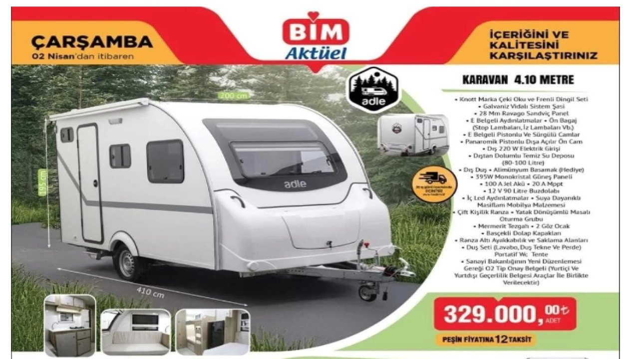 BİM'den Gaziantep’e Sürpriz: Karavan Satışı Başladı!