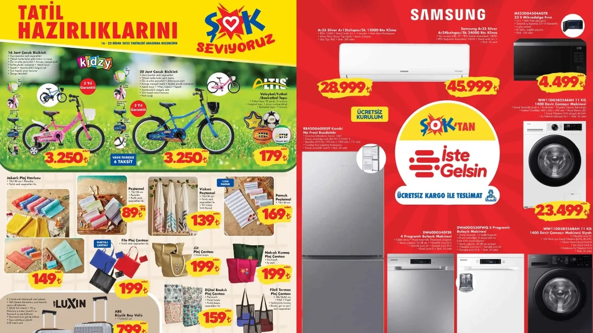 Gaziantep’te ŞOK Baharı: “Ne Alırsan 50 TL” Kampanyası Başladı! İşte 16 Nisan Aktüel Kataloğu