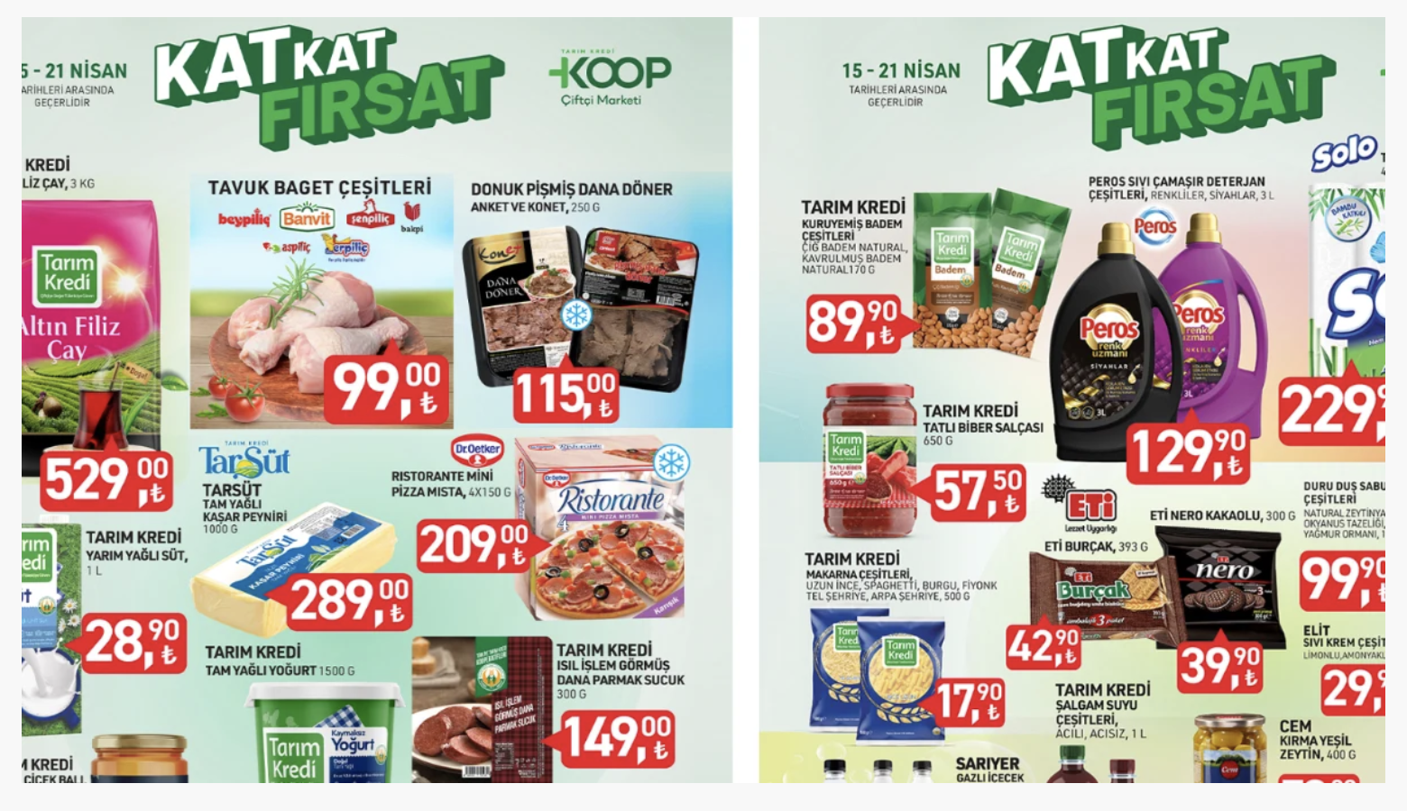 Gaziantep’te Tarım Kredi Marketlerinde Nisan Coşkusu! 15-21 Nisan Arası İndirim Fırtınası