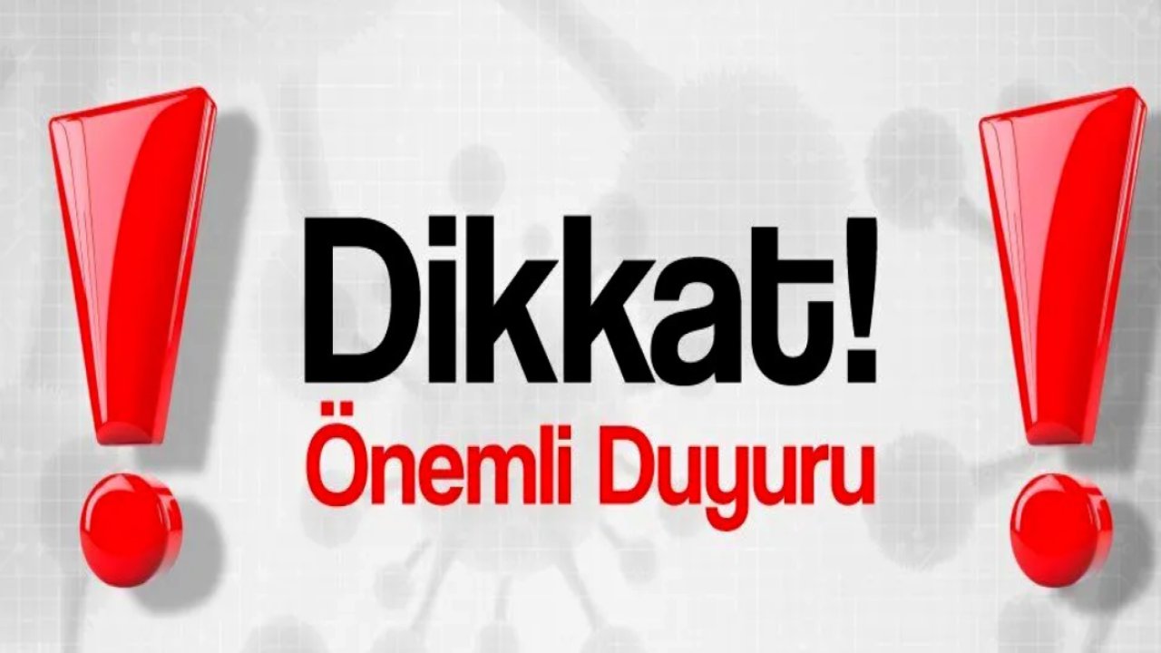 Şehitkamil Belediyesi 'Dikkat' Diyerek Duyurdu!