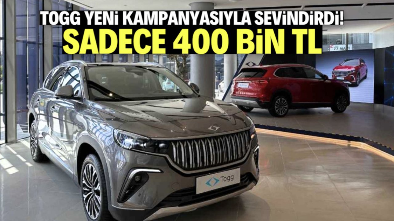 ​​​​​​​Gaziantepliler Bu Fırsatı Kaçırmasın! TOGG’a 400 Bin TL Peşinatla Sahip Olma İmkanı