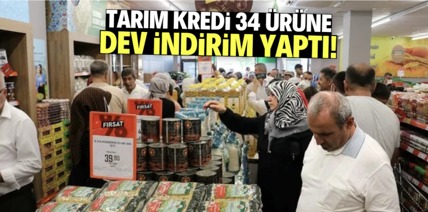 Gaziantep'teki Tarım Kredi Marketlerinde Dev İndirim! 34 Ürün 5 Gün Boyunca Cazip Fiyatlarla Satılacak