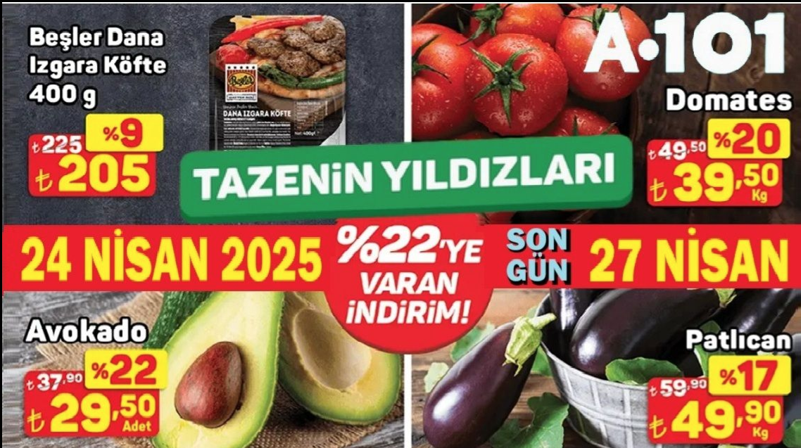 Gaziantep A101’den 4 Günlük Dev Kampanya: Tazenin Yıldızları Kataloğu Yayında!