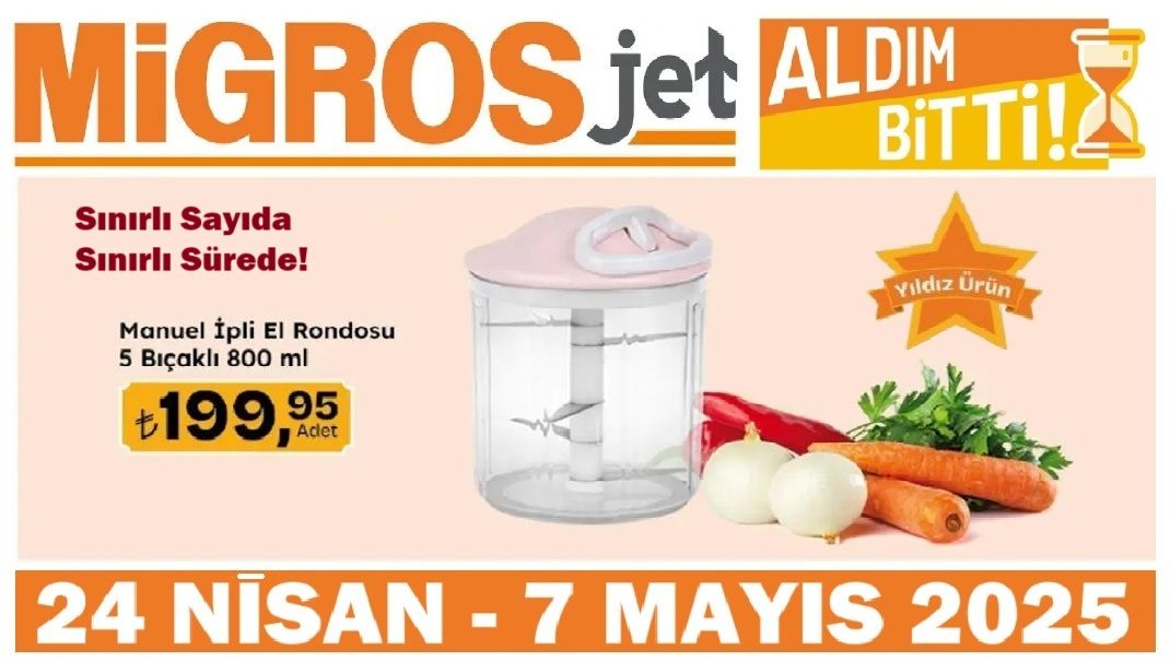 Gaziantep’te Migros Jet İle Dev İndirim Rüzgarı Başladı: 24 Nisan – 7 Mayıs 2025 Aktüel Kataloğu!