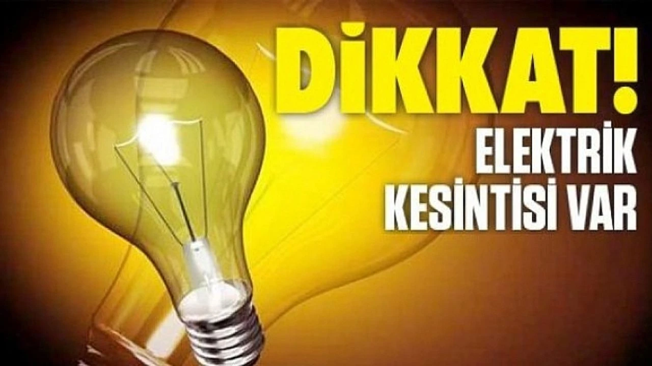 Gaziantep'te 01 Mayıs 2025 Tarihinde Elektrik Kesintisi Uygulanacak Bölgeler