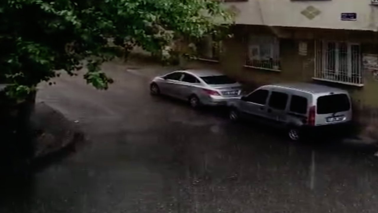 Gaziantep'te Dolu Ve Sağanak Etkili Oluyor! Saatlerce Devam Edecek