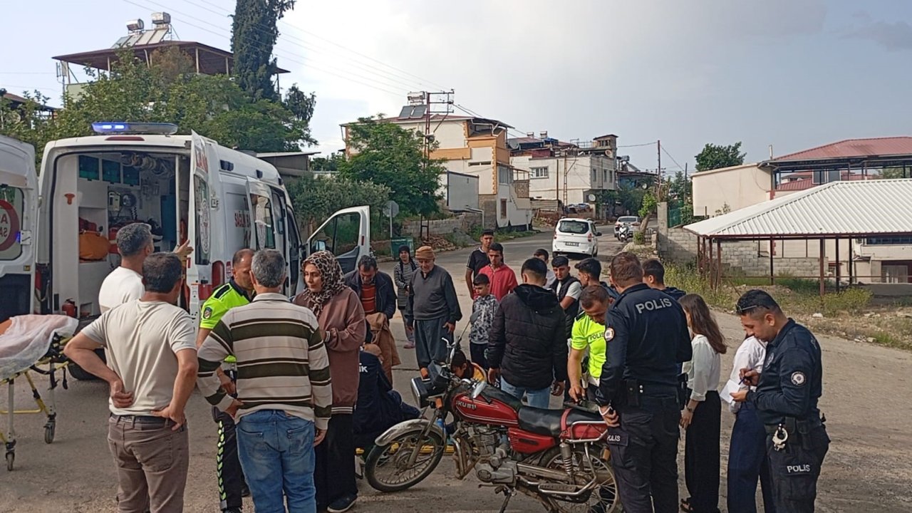 Gaziantep’te motoru deviren yaşlı adam yaralandı