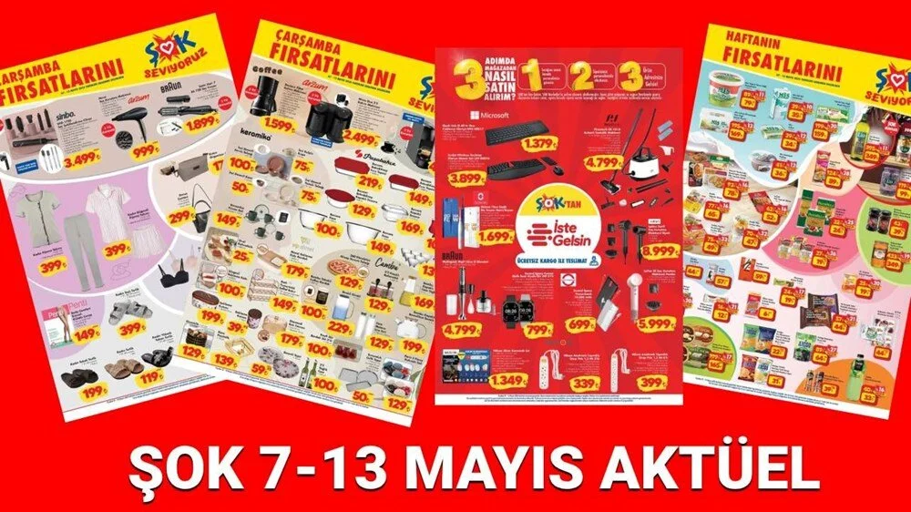 Gaziantep’te ŞOK’tan İndirimli Ürün Fırsatları! 7-13 Mayıs Aktüel Kataloğu