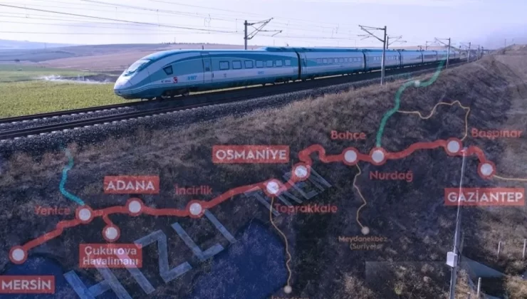 Gaziantep'ten Mersin’e 2 Saatte Yolculuk: Hızlı Trenle Ulaşımda Yeni Dönem Başlıyor!