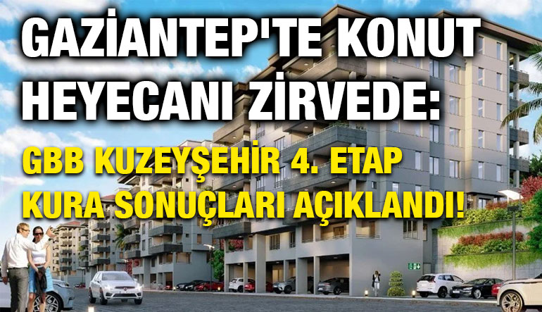 Gaziantep'te Konut Heyecanı Zirvede: GBB Kuzeyşehir 4. Etap Kura Sonuçları Açıklandı!