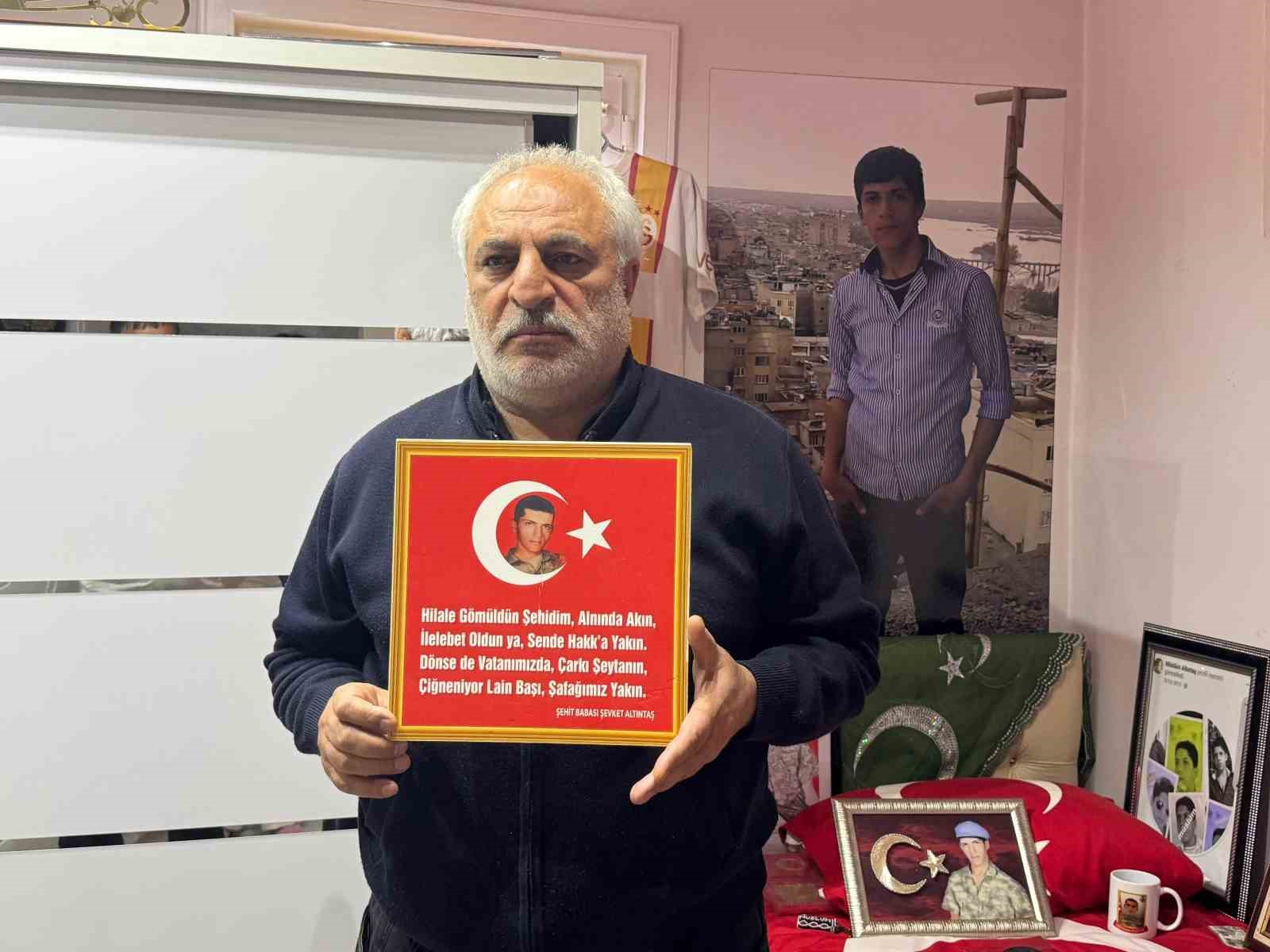 Gara şehidinin Gaziantep'teki ailesinden ’Terörsüz Türkiye’ sürecine tam destek