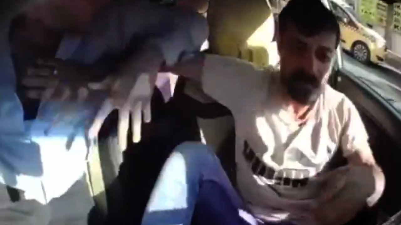 Gaziantep'te Taksiciye Saldırı Anları Kamerada!