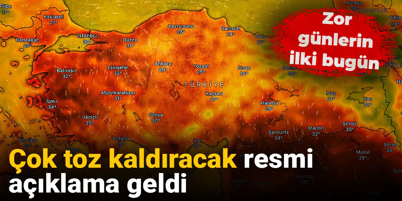 Gaziantep Dikkat! Afrika Sıcaklarıyla Birlikte Çöl Tozu Geliyor: Zor Günlerin İlki Bugün