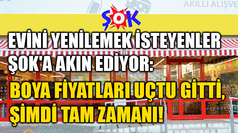 Evini Yenilemek İsteyenler ŞOK'a Akın Ediyor: Boya Fiyatları Uçtu Gitti, Şimdi Tam Zamanı!