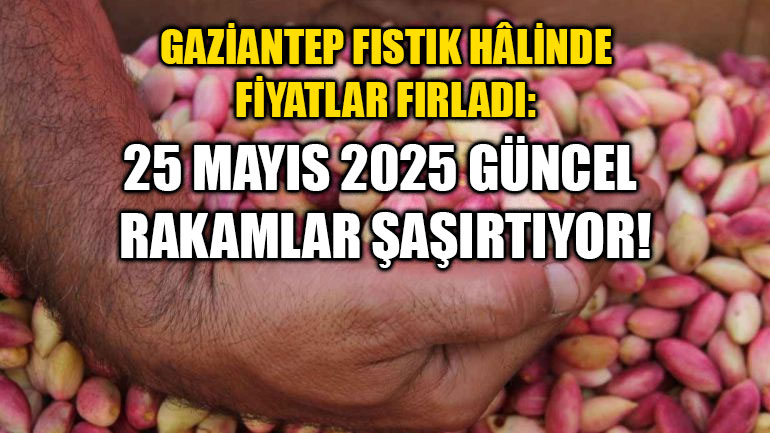 Gaziantep Fıstık Hâlinde Fiyatlar Fırladı: 25 Mayıs 2025 Güncel Rakamlar Şaşırtıyor!
