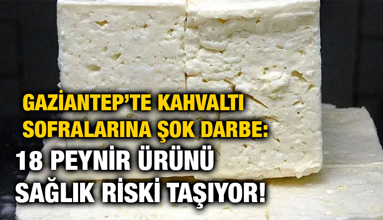 Gaziantep’te Kahvaltı Sofralarına Şok Darbe: 18 Peynir Ürünü Sağlık Riski Taşıyor!